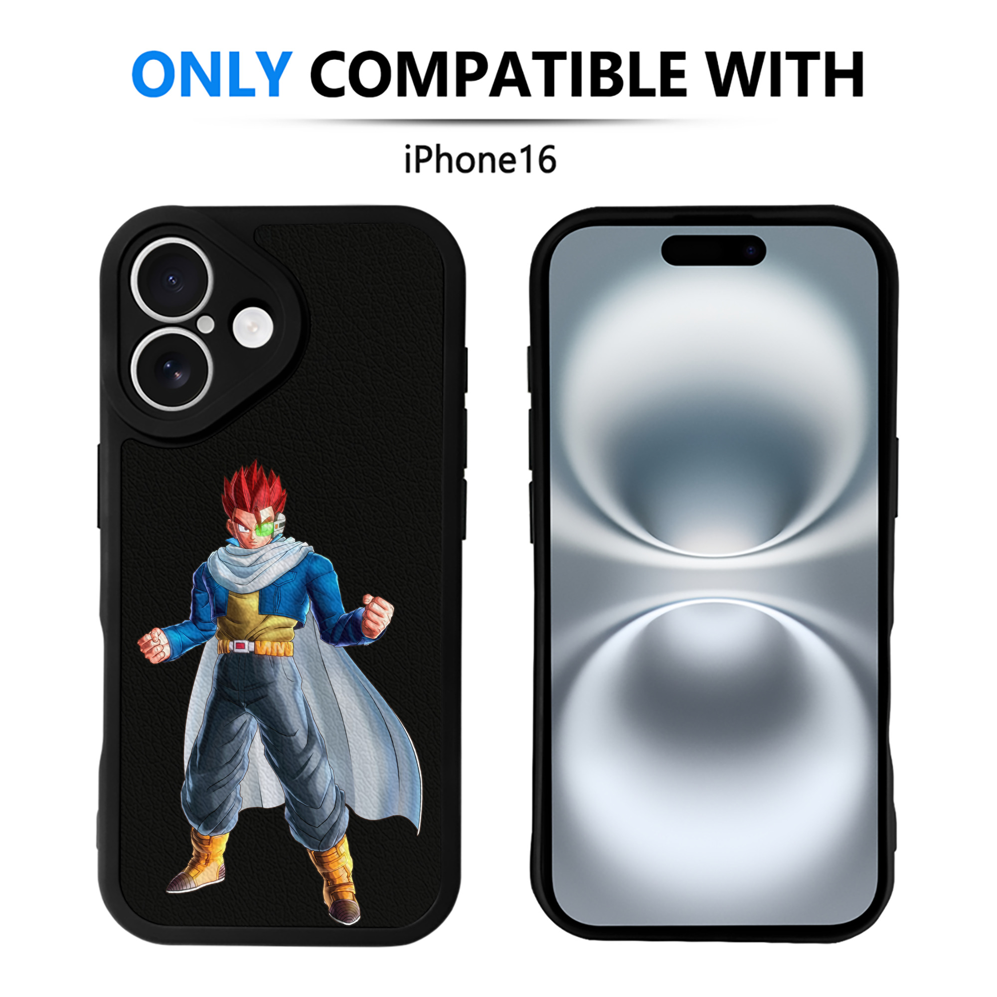 （画像用） ドラゴンボール 孫 悟飯（そんごはん）DRAGON BALL Son Gohan 【iPhone 16シリーズ対応】シリコンスマホケース（レザー調） 材質：シリコン
